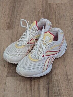 Reebok EasyTone Walking Shoes Womens Size 9 White Pink Athletic Sneakers